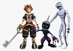 Sora, Dusk And Soldier 7” Action Figure 3-pack - Kingdom Hearts 1 Sora Action Figure #1791490