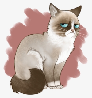 Angry Cat Png Image Background - Cross Stitch Grumpy Cat #1792117