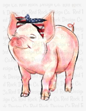 Americana Pig - Cartoon #1792899