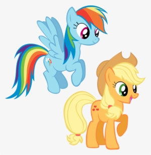 Rainbow Dash And Applejack By Kestrelelk On Deviantart - Apple Jack Rainbow Dash #1793257