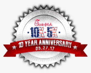 The Chick Fil A10k/5k And Running Of The Cows Fun Run - Pearl Set 5 Rows #1793522