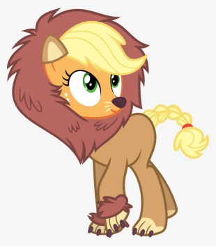 Clipart Royalty Free Cartoons Vector Lion - Mlp Applejack Nightmare Night #1793698
