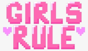 Mine Kawaii Pink Girl Power Girls Rule Feminism 8 Bit - Png Tumblr Power Girl #1794341