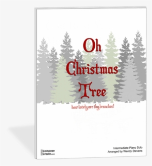 The First Noel, Oh Christmas Tree Intermediate Piano - Art Print: Forest Day By Kimberly Allen : 18x6in #1795006