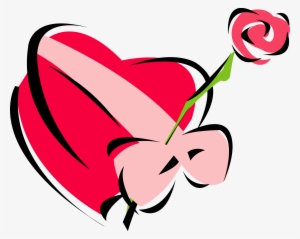 Rose Clipart Valentine's Day - Valentines Day Rose Clip Art #1795341