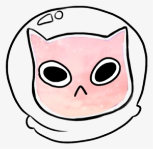 A Transparent Space Cat For You All - Space Cat Drawing #1795349