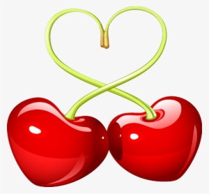 Two Heart In Cherry Shape - Cherry Vector #1795390 Two Heart In Cherry Shape - Cherry Vector #1795390