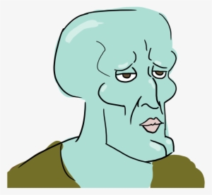 11838589 - Handsome Squidward Transparent #1795576