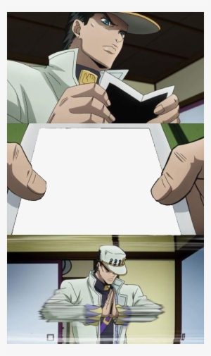 Copy Discord Cmd - Jotaro Holding Picture Meme #1795635