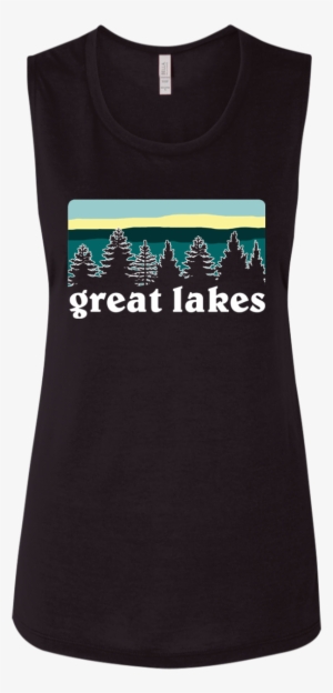 Great Lakes Treeline Ladies' Flowy Muscle - Active Tank #1796452
