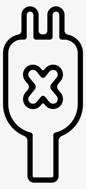 Plug Connector With A Cross Outline Comments - Electrical Connector #1797364