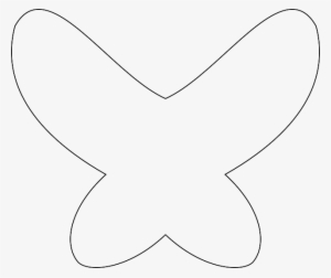 Outline, Cross, Empty, Butterfly, Draw, Trace, Drawing - Butterfly Wings Coloring Page #1797443
