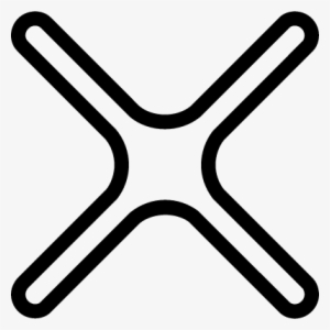 Cross Outline Vector - Cancel Logo #1797518