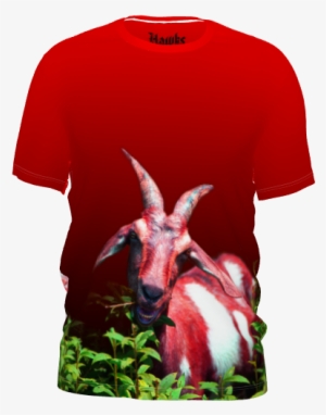 #thenumberofthebeast By #hawksandsparrows #tshirt #alloverprint - Goat Eating #1797544