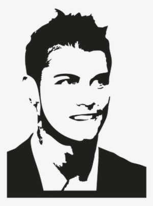 Report Abuse - Ronaldo Black And White Drawing #1798577