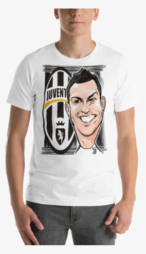 Cristiano Ronaldo Cr7 Cartoon Caricature Juventus Fc - Beard Design T Shirt Printing #1798651