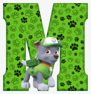 *✿**✿*m*✿**✿*de Alfabeto Decorativo - Rocky Paw Patrol Alphabet #1798823