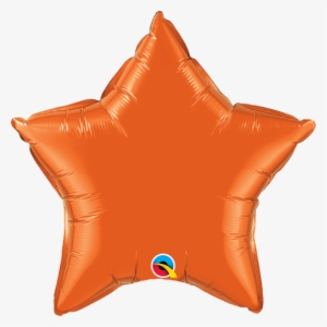 20 Orange Star Foil Balloon - Green Star Foil Balloon #1799335