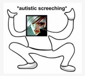 /r/rivenmains On Practice Mode - Cnn Autistic Screeching Meme #1799384