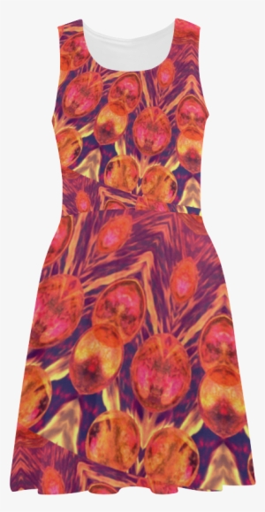 Sunburst, Abstract Peach Cream Orange Star Quilt Sundress #1799440