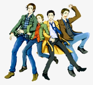 Spn Supernatural Sam Dean Castiel Gabriel Teamfreewill - Gabriel Sam Dean Castiel #1799596