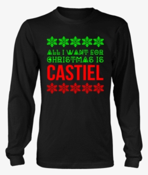 All I Want For Christmas Is Castiel - Senior Shirt Designs 2019 #1799663
