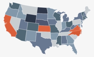Map - Map Of The United States Transparent Background #1799692