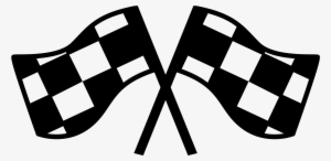 File - Checkered Flags - Svg - Wikimedia Commons Black - Race #180044