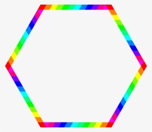 This Free Icons Png Design Of Rainbow Hexagon Ring #180189