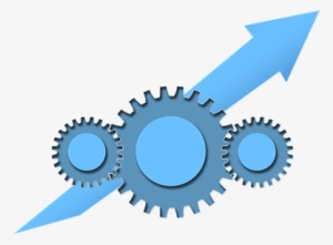 Teamwork Team Gear Arrow Trend Gears Drive - Teamwork Gears Png #181095