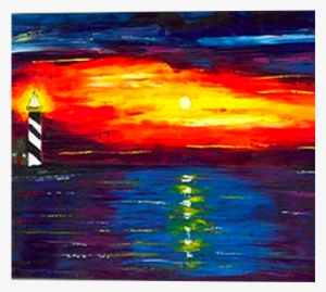 Dianoche Designs 'sunset At Lighthouse' By Jessilyn #181122