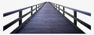 Wood Level Bridge Web Boardwalk Railing Away #181575