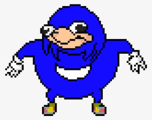 Blue Ugandan Knuckles - Uganda Knuckles Pixel Art #182103