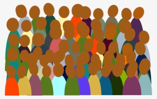 People Group Crowd Colorful Audience Crowd - Crowd Clipart #182520