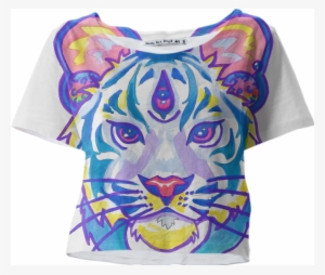 00 Design By Hiddenstash - Redbubble Clairvoyant Pastel Tiger Chiffontop #182587