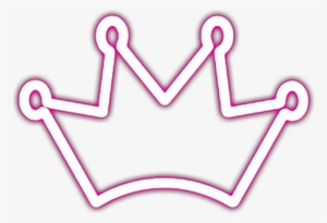 Corona Neon Fosforescent Stikers - Picsart Crown Sticker #182749