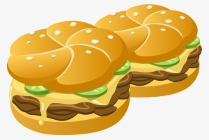 Transparent Bread Cliparts - Hamburgers Clipart #183070