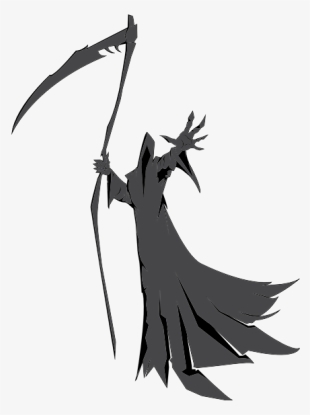Death Father Time Scythe Drawing Destroying Angel - Grim Reaper #183170