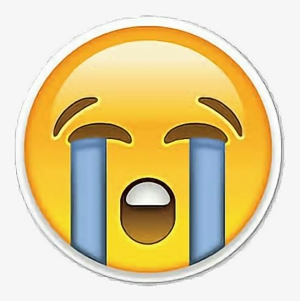 Loudly Crying Face Emoticon Emoji Pillow Case Cover #183244