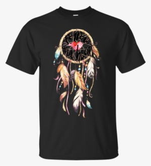 Watercolor Follow Your Heart Dream Catcher With Feathers - Baskettball T-shirt Nothing Beats Basketball #183498
