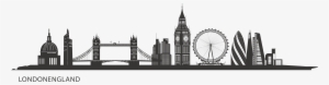 Central Silhouette Painting City - London Skyline Silhouette Png #183784