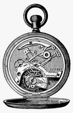 Drawn Pocket Watch Steampunk Gear - Steampunk Clipart #183909