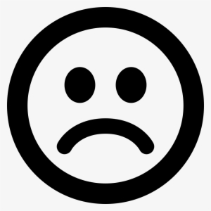 Emoji-sad - - Sad Smiley Black And White - Free Transparent PNG ...