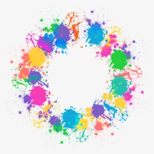 Ftestickers Watercolor Circle Wreath Colorful - Color Splash Paint Png #184104 Ftestickers Watercolor Circle Wreath Colorful - Color Splash Paint Png #184104