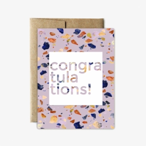 Lilac Terrazzo Congrats Card - Birthday #184152