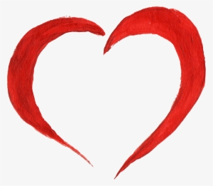 Free Download - Red Heart Paint Png #185218