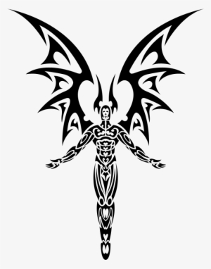 Demon Tattoo Png Clipart Library Library - Tribal Devil Tattoo #185688