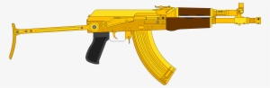Gold Ak47 Png - Ak 47 Gold Png #185799