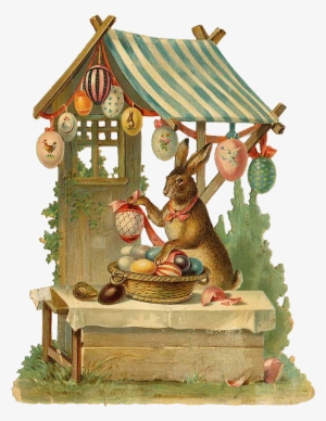 Free Vintage Easter Bunny Graphic - Ihnen Fröhlichen Ostern Wünschen Spucktuch #186009