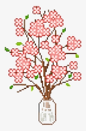 Tumblr Png Flowers Pixel Pink Cute Kawaii - Tiny Pixel Things #186399